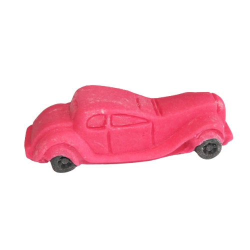 Figurka cukrowa autko różowe do dekoracji tortu ozdoby na tort samochód auto retro